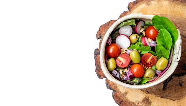 Miska świeżej sałatki